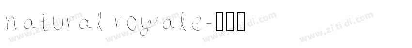 natural royale字体转换
